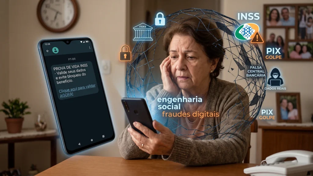 Idosos viram alvo de fraudes que usam dados reais e vínculos de afeto