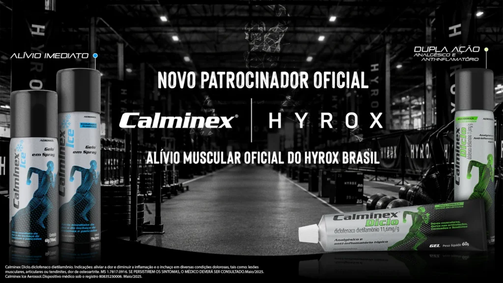 Calminex vira analgésico oficial do HYROX Brasil em temporada recorde