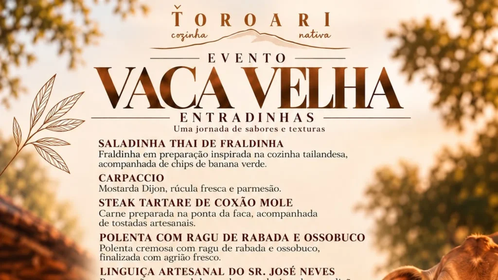 Encontro une assado argentino e carne de vaca velha mato-grossense