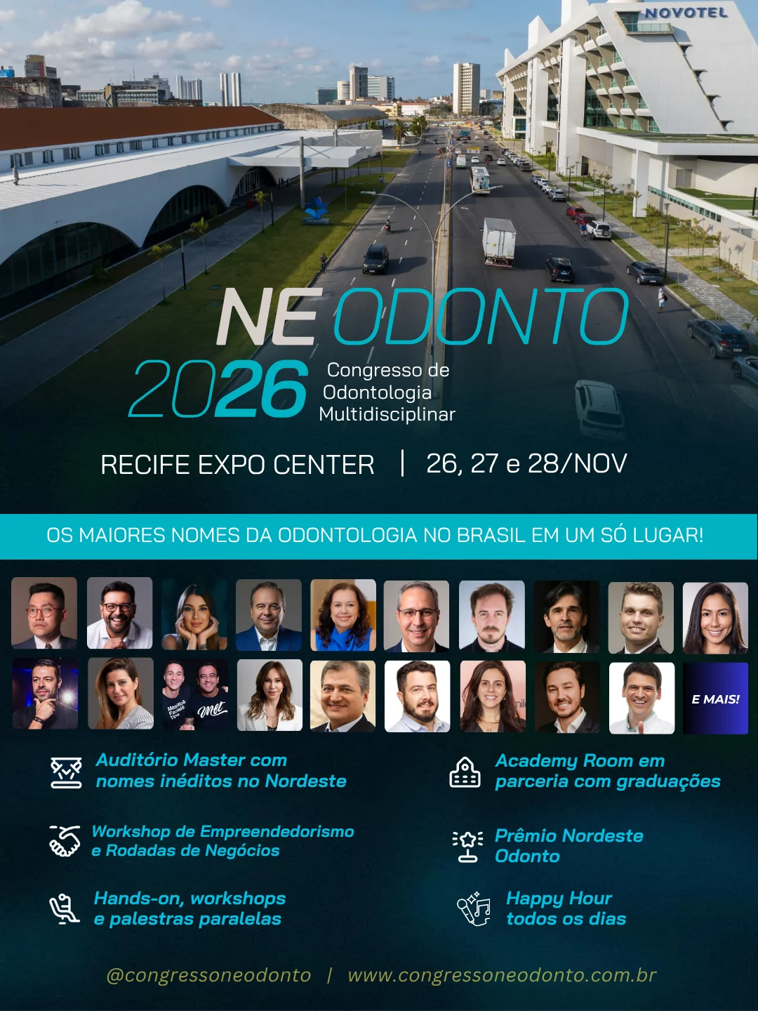 Recife recebe grandes nomes da odontologia em evento com tecnologia